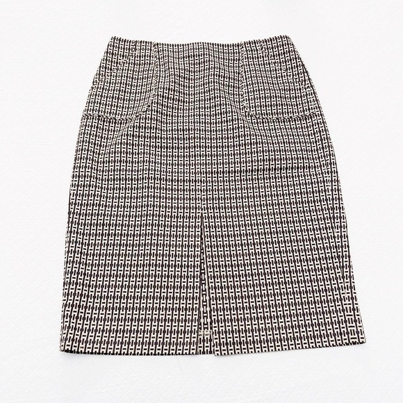 J. Crew Patterned Pencil Skirt Plaid SZ6 - Picture 2 of 7
